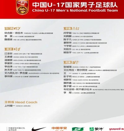 浮岛敏对中国U17国少的建队理念目标和总结